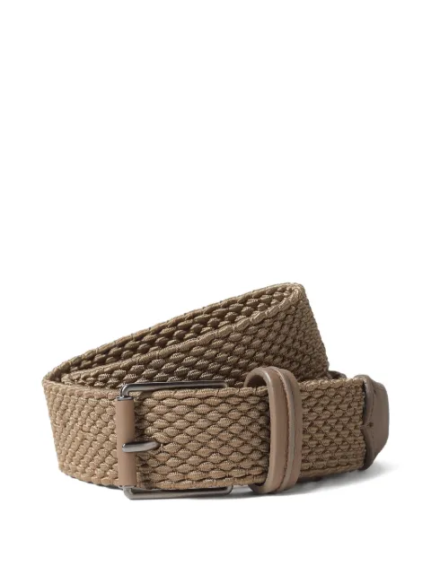 Zegna woven belt Neutrals LHINTB124AZ