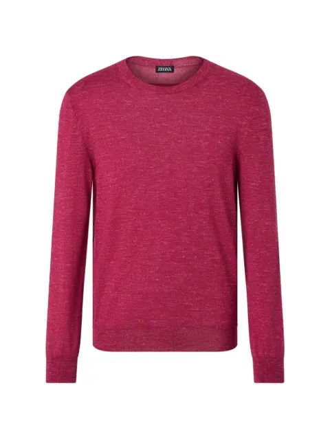 Zegna crewneck sweater Red UHF91A3110