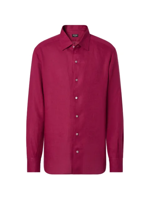 Zegna oasi lino shirt Red UHX30A3SRO3