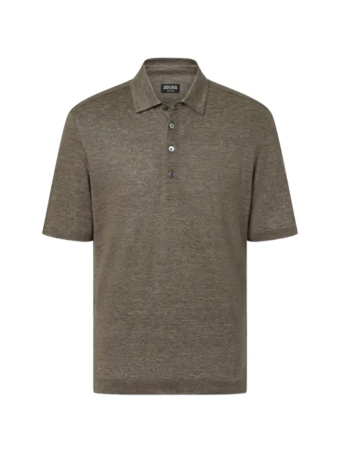 Zegna oasi lino polo shirt Neutrals RUH352A3H770N07001