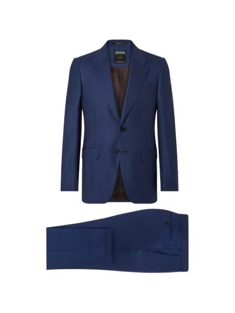 Zegna Centoventimila checked wool suit Blue 322510A321L2N5