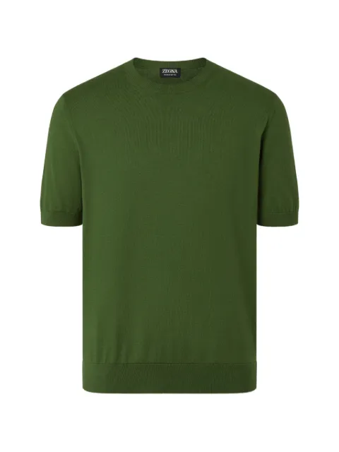 Zegna short-sleeves T-shirt Green UHC90A3C10