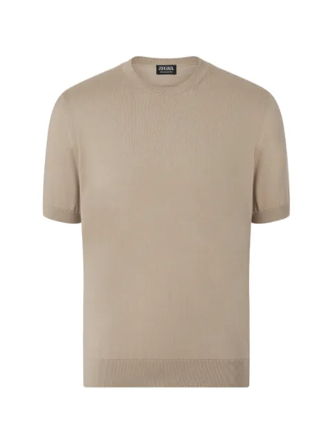 Zegna Oasi cotton T-shirt Neutrals UHC90A3C10