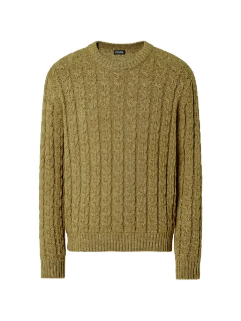 Zegna crew-neck sweater Green UHF76A3110