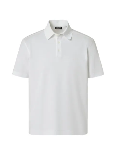 Zegna short-sleeve polo shirt White UH348A3H794