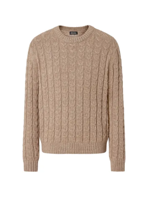 Zegna crew-neck sweater Neutrals UHF76A3110N93