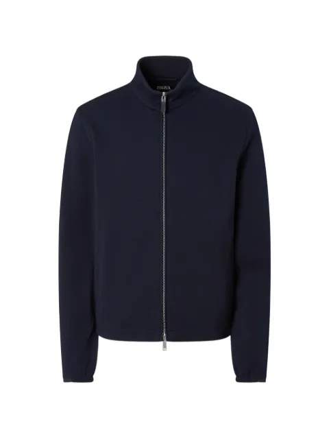 Zegna zip-up sweater Blue UH500A3HCT800