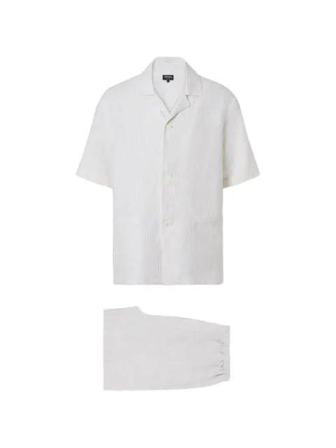 Zegna oasi lino pajamas Neutrals AHP34A3PHSH01