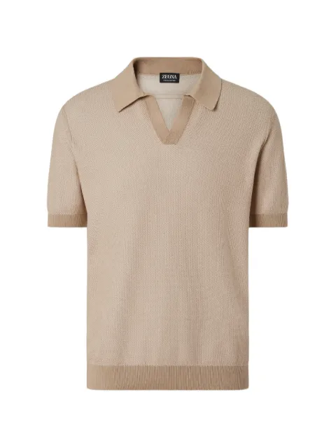 Zegna textured T-shirt Neutrals UHC97A3C31
