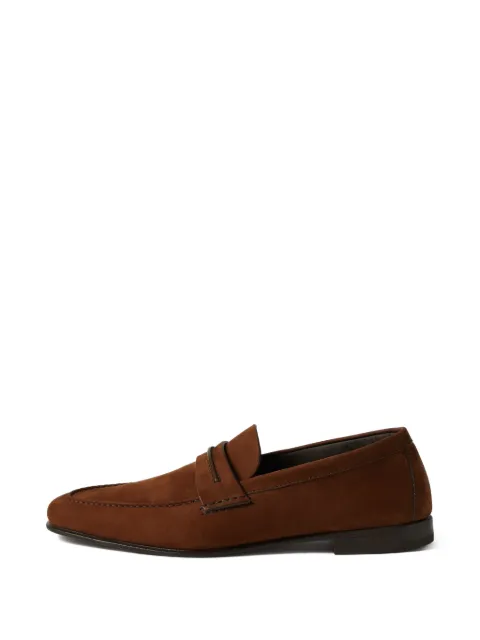 Zegna leather loafers Brown LHNBCA8037Z
