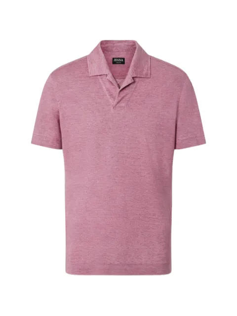 Zegna short-sleeve polo shirt Pink UH352A3H747