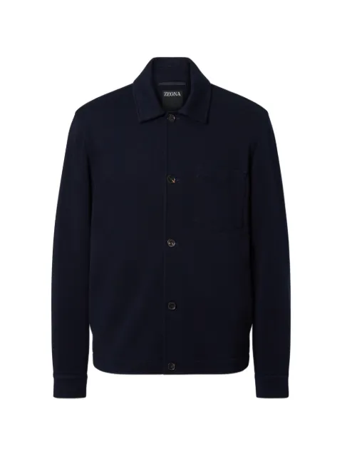 Zegna pocket overshirt Blue UH500A3HCT807