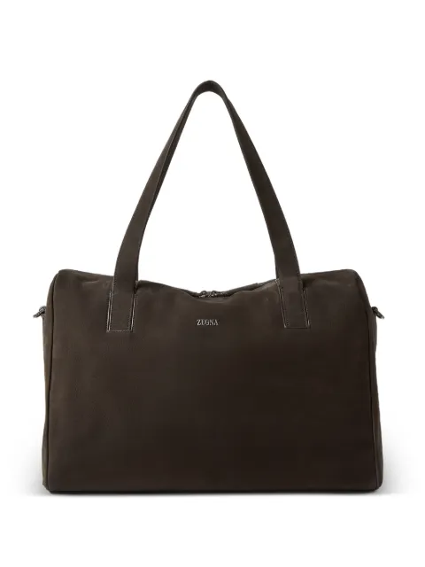 Zegna logo-detail tote bag Brown LHOTNC2355Z