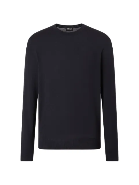 Zegna crew-neck sweater Blue UH15M9A3CRW