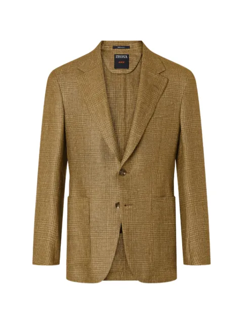 Zegna single-breasted blazer Brown 359538A310JCN0