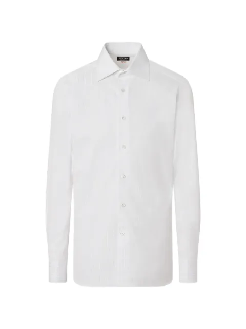Zegna Centoventimila structured striped shirt White 302017A39NS0PR