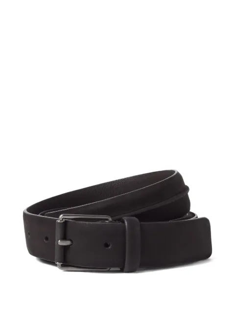 Zegna nubuck belt Black LHURAB109AZ