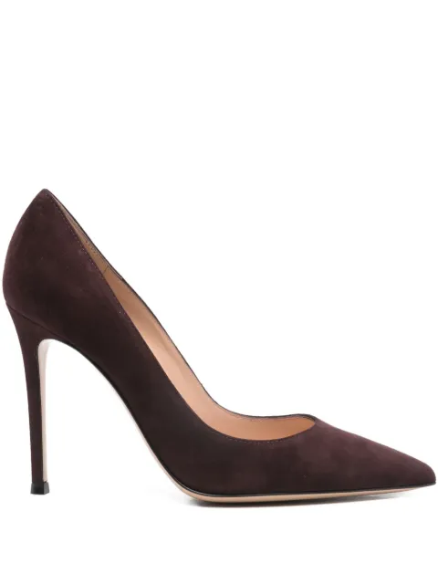 Gianvito Rossi pointed-toe pumps Brown G2847015RICCAM