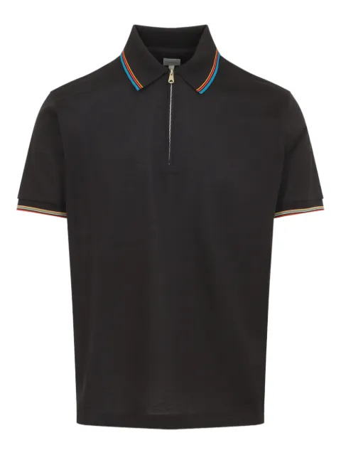 Paul Smith zip-fastening polo shirt Black M1R487YL00089