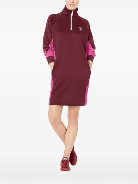 PUMA quarter-zip long-sleeve dress Red 57629422
