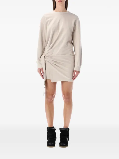 MARANT ÉTOILE Zae long-sleeve mini dress Neutrals RO1014FAD1M01E90BE