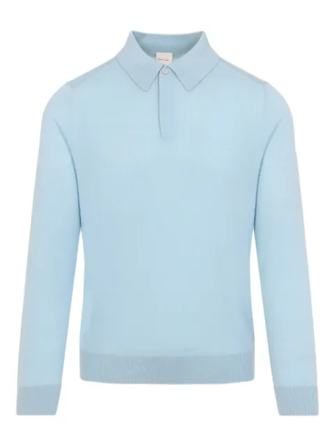 Paul Smith long-sleeve polo shirt Blue M1R241ZP02093