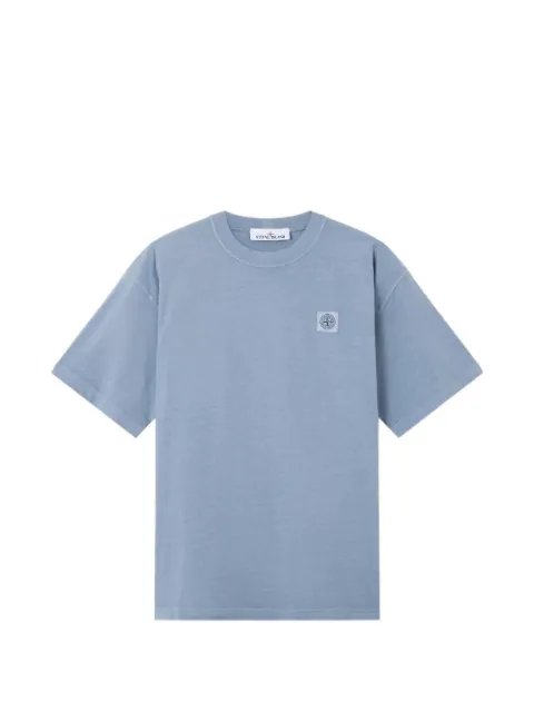 Stone Island 2100030 combed organic cotton jersey T-shirt Blue L1S152100030S0115