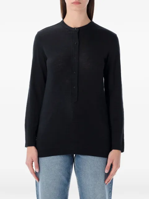 MARANT ÉTOILE Lucy long-sleeve T-shirt Black TS0306FAB1N17E01BK