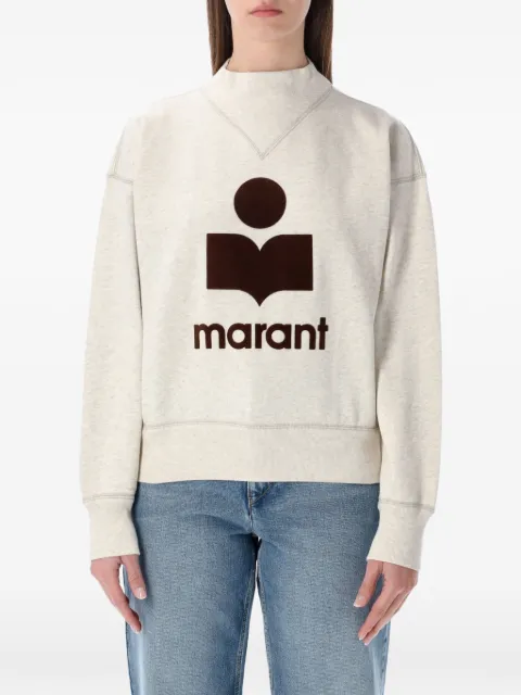 MARANT ÉTOILE logo crew neck Neutrals SW0003FAA1M07EECBW
