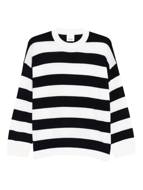 Allude striped-pattern sweater White 26217061