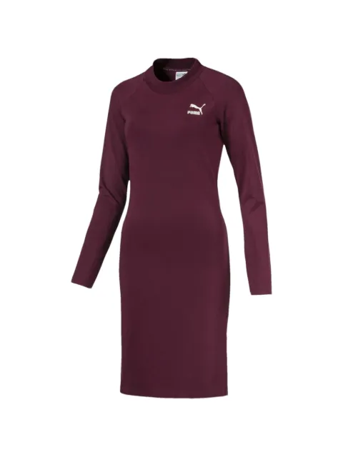 PUMA Classics long-sleeved mini dress Red 57705522