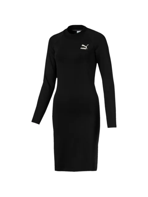 PUMA long-sleeve cutout midi dress Black 57705501