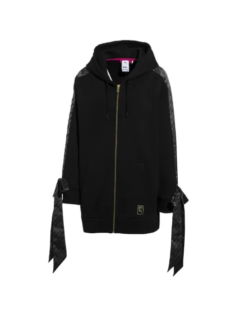 PUMA x Barbie full-zip tie-sleeve hoodie Black 57676801