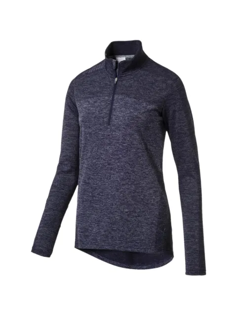 PUMA Evoknit seamless 1/4 zip-up jacket Blue 57464501