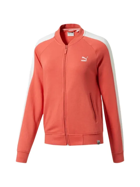 PUMA logo-detail zip-up sweatshirt Orange 57507123