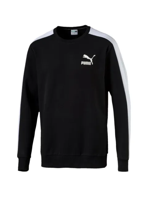 PUMA logo crew-neck sweatshirt Black 57633401