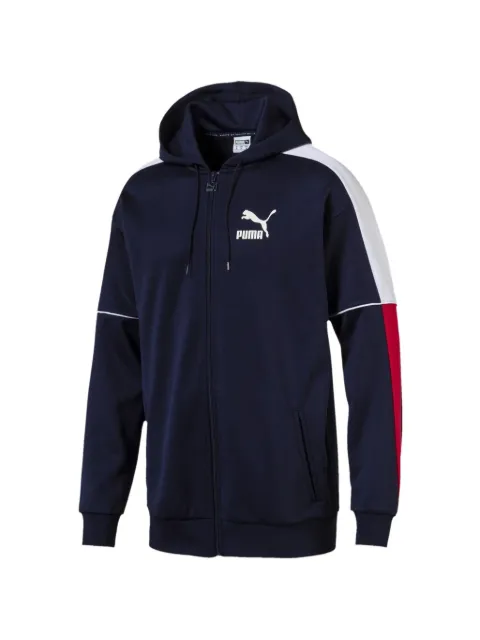 PUMA logo-detail hoodie Blue 57637506