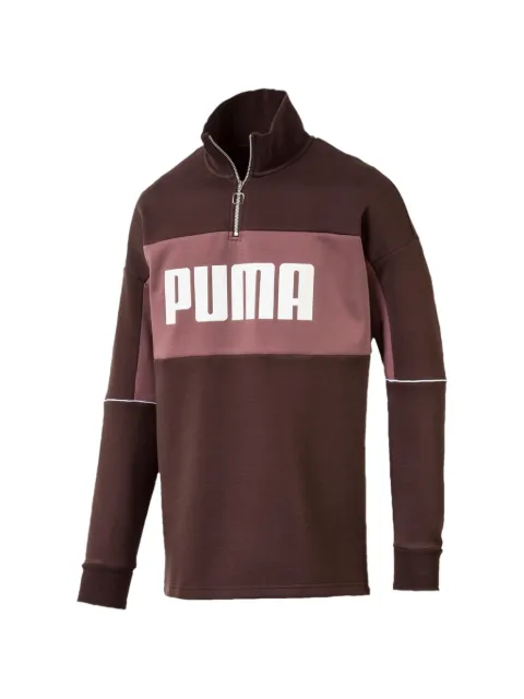 PUMA logo-print sweatshirt Brown 576378