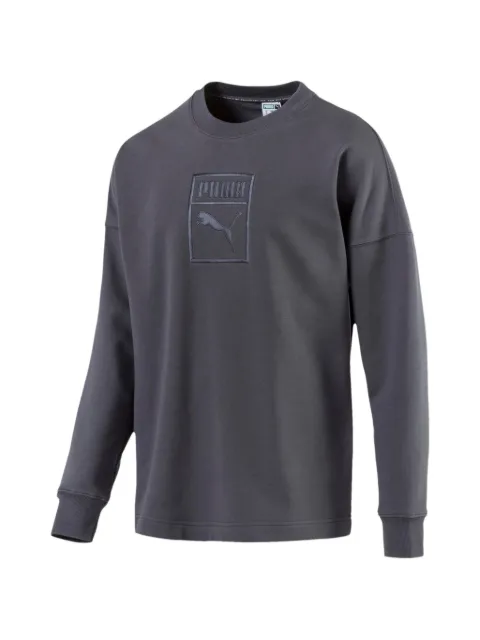 PUMA crew-neck logo sweatshirt Grey 57671314
