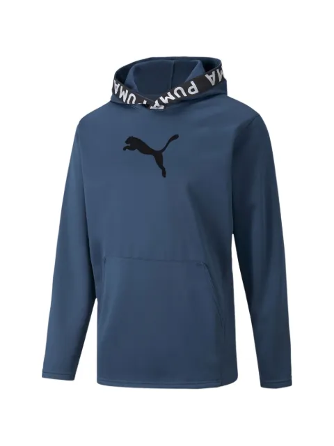 PUMA logo-detail hoodie Blue 52089365