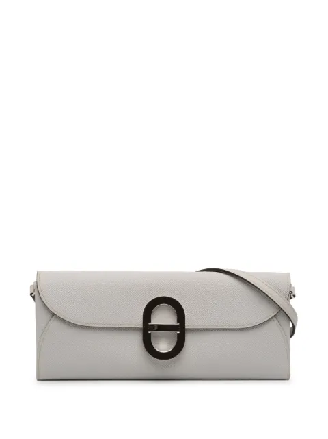 Hermès Pre-Owned 2024 Epsom Maillon To Go Wallet crossbody bag Grey G55XBKUJHRWOGPBS