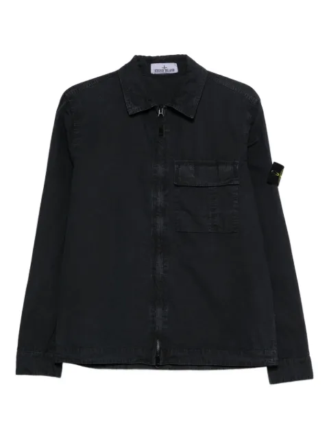 Stone Island 1200008 brushed organic cotton canvas old-effect Blue L1S151200008S00WN