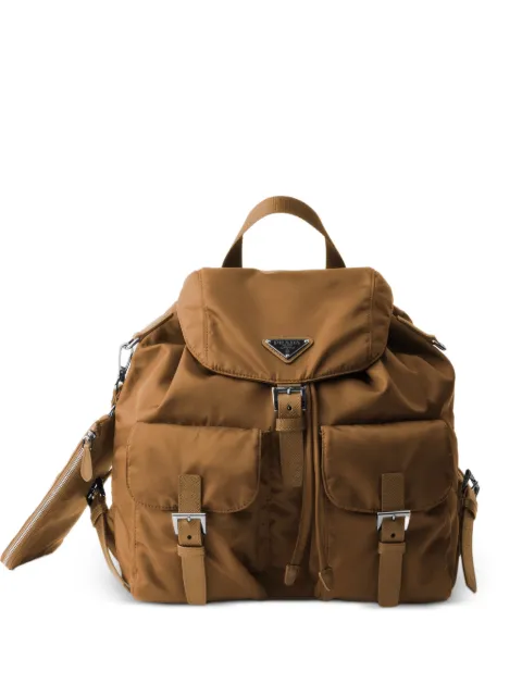 Prada medium Re-Nylon backpack with pouch Brown 1BZ811VOTMRV44