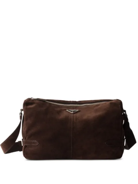 Prada suede messenger bag Brown 2VH187VOOO2C4S