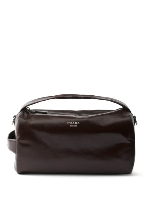 Prada leather shoulder bag Brown 2VH194VOOO2CYR
