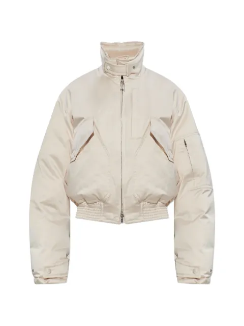 Victoria Beckham zip-up bomber jacket Neutrals 1126WJK006908A