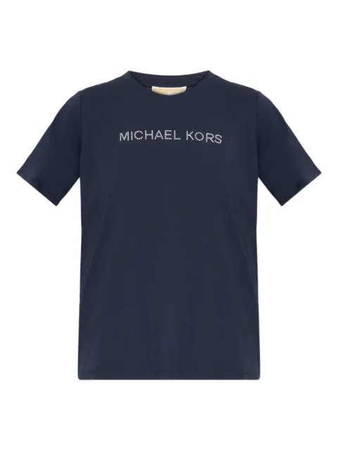 Michael Michael Kors logo-studded T-shirt Blue MR651QP97J