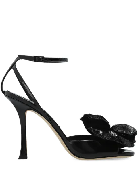 Jimmy Choo Mimmi flower-detail heels Black MIMMI100GZH