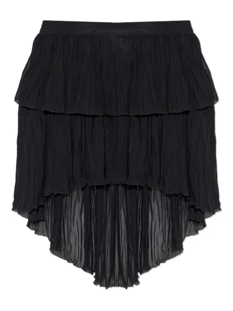 Blumarine asymmetrical tiered skirt Black P622G295A