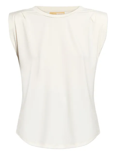 Michael Michael Kors crew neck sleeveless top Neutrals MR6531FH6J